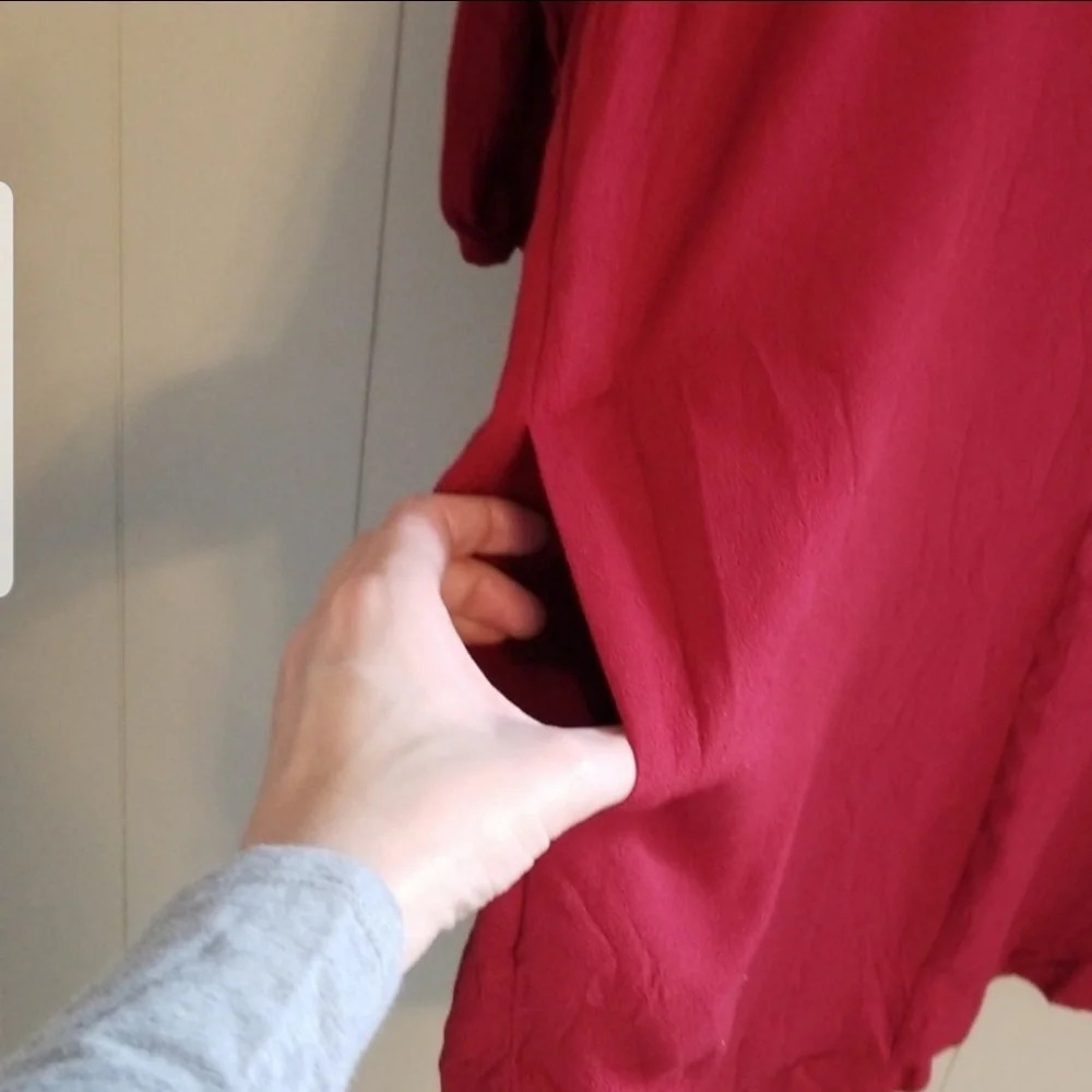 Madewell Du Jour Red Tunic Dress - Picture 5 of 7